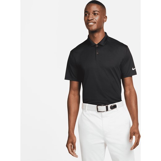 Męska koszulka polo do golfa Nike Dri-FIT Victory - Czerń ze sklepu Nike poland w kategorii T-shirty męskie - zdjęcie 178609888