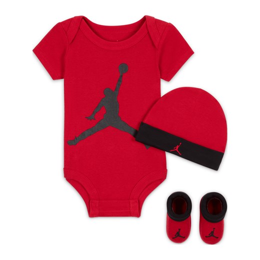 Trzyczęściowy zestaw dla niemowląt Jordan - Czerwony ze sklepu Nike poland w kategorii Komplety niemowlęce - zdjęcie 178609969