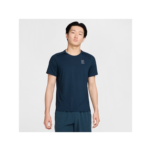 Męska koszulka do tenisa Dri-FIT NikeCourt Advantage - Niebieski ze sklepu Nike poland w kategorii T-shirty męskie - zdjęcie 178610107