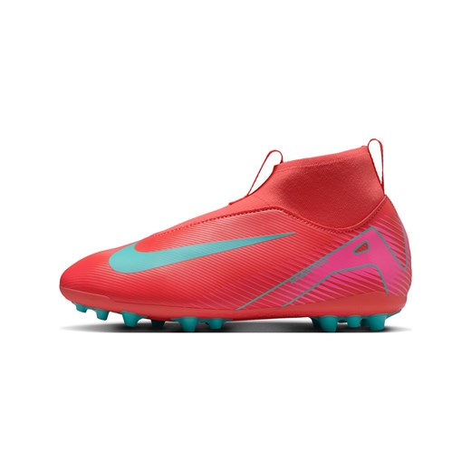Korki piłkarskie typu high top na sztuczne nawierzchnie dla małych/dużych dzieci Nike Jr. Mercurial Superfly 10 Academy - Czerwony ze sklepu Nike poland w kategorii Buty sportowe dziecięce - zdjęcie 178610128