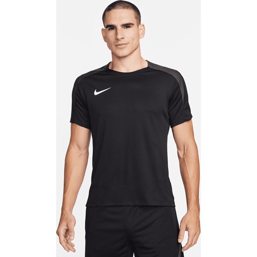 Męska koszulka piłkarska z krótkim rękawem Dri-FIT Nike Strike - Czerń ze sklepu Nike poland w kategorii T-shirty męskie - zdjęcie 178610228