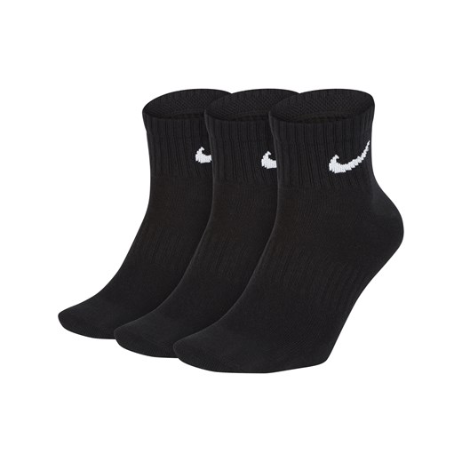 Stopki treningowe Nike Everyday Lightweight (3 pary) - Czerń ze sklepu Nike poland w kategorii Skarpetki męskie - zdjęcie 178610357