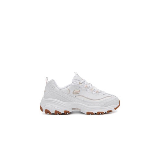 Skechers Sneakersy Sport D'Lites - Good Neutral 149807/WHT Biały ze sklepu MODIVO w kategorii Buty sportowe damskie - zdjęcie 178611549