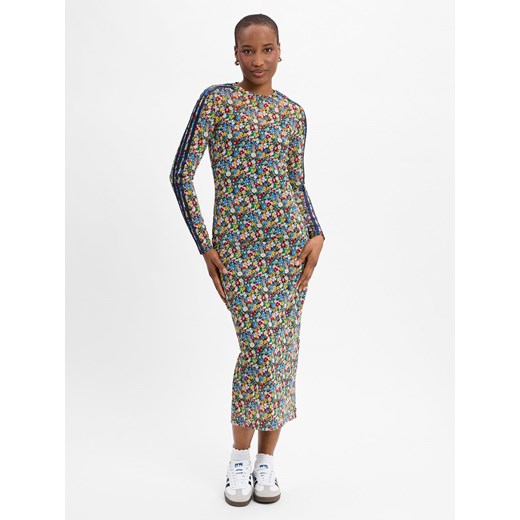 adidas Originals Damska sukienka na co dzień - Liberty Kobiety wielokolorowy wzorzysty ze sklepu vangraaf w kategorii Sukienki - zdjęcie 178615078