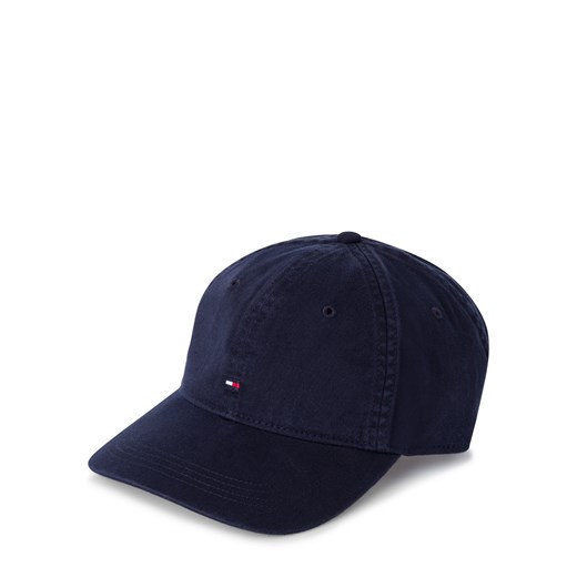 Tommy Hilfiger Męska czapka z daszkiem - Flag Soft 6 Panel Cap Mężczyźni Bawełna granatowy jednolity ze sklepu vangraaf w kategorii Czapki z daszkiem męskie - zdjęcie 178615085