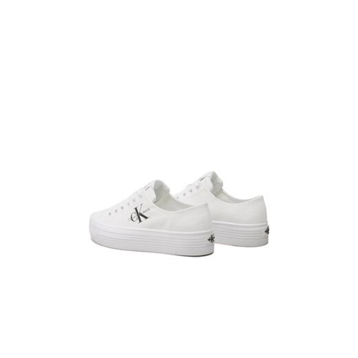 Calvin Klein Jeans Tenisówki Vulc Flatform Essential Mono YW0YW01030 Biały 36 MODIVO