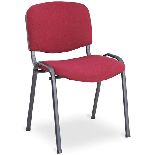 Czerwone krzesło ISO do sali konferencyjnej - Ilosso 3X ze sklepu Edinos.pl w kategorii Krzesła - zdjęcie 178616628