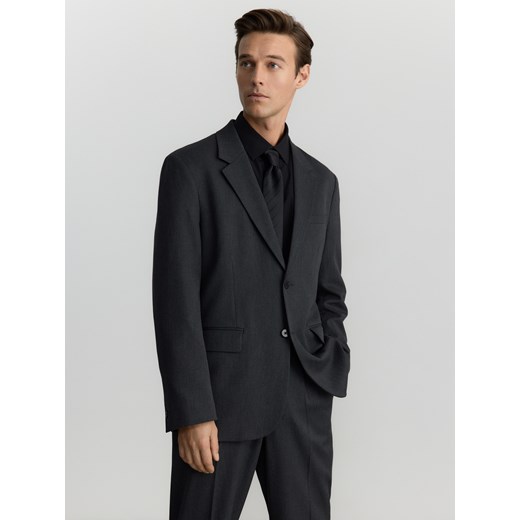 Reserved - Marynarka comfort fit - ciemnoszary Reserved 50 okazja Reserved