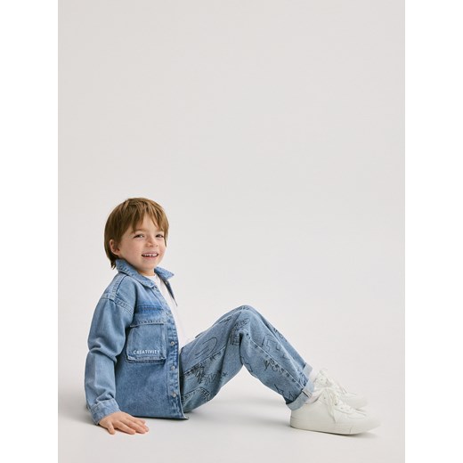 Spodnie chłopięce Reserved z nadrukami 