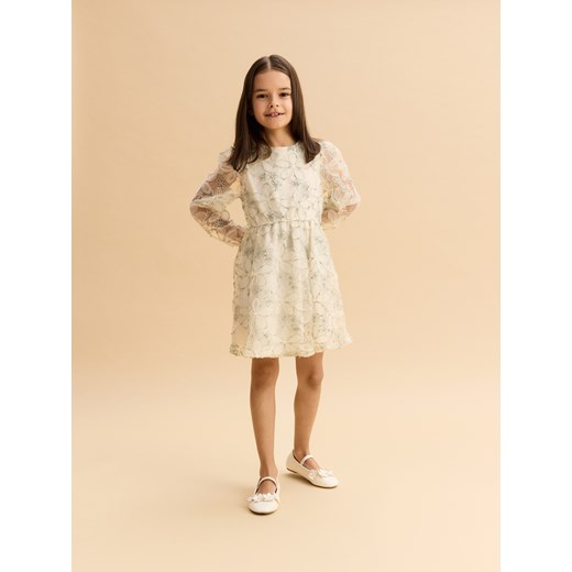 Reserved - Balerinki z kwiatkiem - biały Reserved 35 Reserved