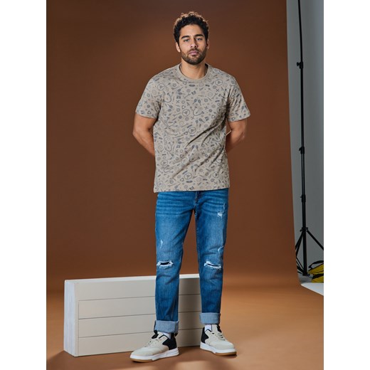 Sinsay - Koszulka z nadrukiem allover - Inny Sinsay S Sinsay