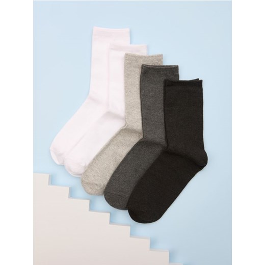 Sinsay - Skarpetki 5 pack - szary ze sklepu Sinsay w kategorii Skarpetki męskie - zdjęcie 178620196