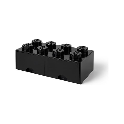 LEGO Pojemnik &quot;Brick 8&quot; w kolorze czarnym z szufladami - 50 x 18 x 25 cm ze sklepu Limango Polska w kategorii Pojemniki kuchenne - zdjęcie 178622435