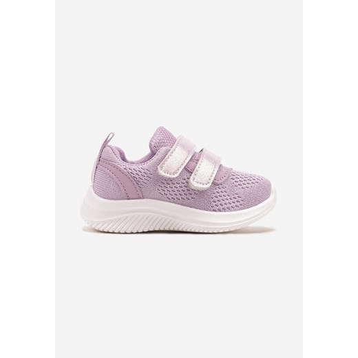 Fioletowe Buty Sportowe Sneakersy z Siateczki Zapinane na Rzepy Karival ze sklepu born2be.pl w kategorii Buty sportowe dziecięce - zdjęcie 178623247