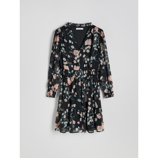 Reserved - Wzorzysta sukienka mini - wielobarwny Reserved XS Reserved
