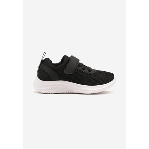 Czarne Buty Sportowe z Siateczkową Cholewką Przed Kostkę i Rzepami Liarosea ze sklepu born2be.pl w kategorii Buty sportowe dziecięce - zdjęcie 178624388