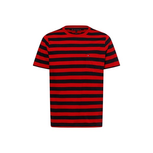 Tommy Hilfiger Koszulka męska Mężczyźni Bawełna czerwony w paski ze sklepu vangraaf w kategorii T-shirty męskie - zdjęcie 178625379