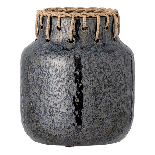 Bloomingville Wazon &quot;Janel&quot; w kolorze czarnym - 21 x Ø 17 cm ze sklepu Limango Polska w kategorii Wazony - zdjęcie 178626845