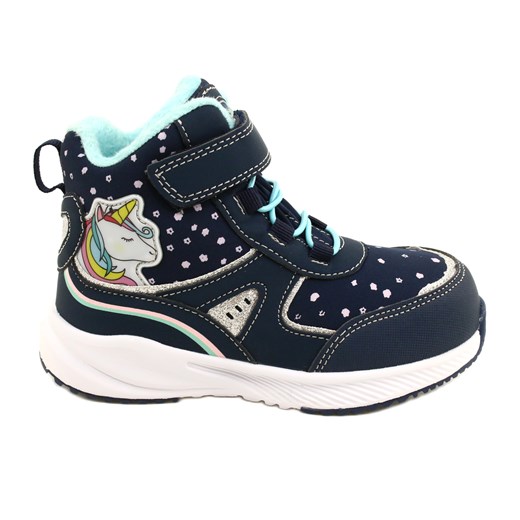 American Club buty Softshell Wodoodporne z membraną RL93/22 Granatowe niebieskie ze sklepu ButyModne.pl w kategorii Buty zimowe dziecięce - zdjęcie 178630106