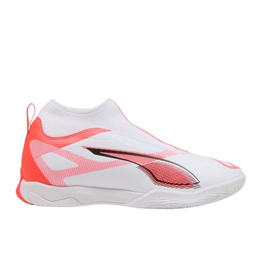 Buty piłkarskie Puma Ultra 5 Match+ Ll It 108353 01 białe ze sklepu ButyModne.pl w kategorii Buty sportowe dziecięce - zdjęcie 178630125