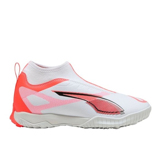 Buty piłkarskie Puma Ultra 5 Match+ Ll Tt  108355 01 białe ze sklepu ButyModne.pl w kategorii Buty sportowe dziecięce - zdjęcie 178630126