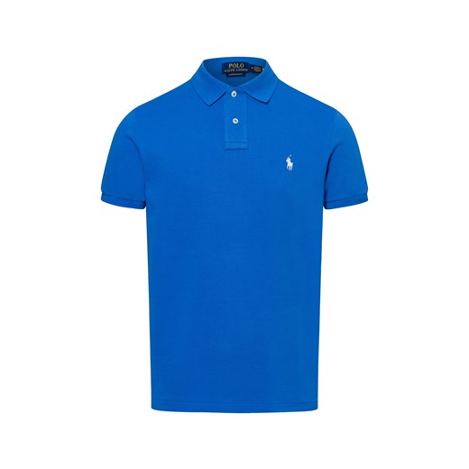 Polo Ralph Lauren Męska koszulka polo Mężczyźni Bawełna granatowy jednolity ze sklepu vangraaf w kategorii T-shirty męskie - zdjęcie 178635468