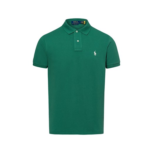 Polo Ralph Lauren Męska koszulka polo Mężczyźni Bawełna jodłowy jednolity ze sklepu vangraaf w kategorii T-shirty męskie - zdjęcie 178635476