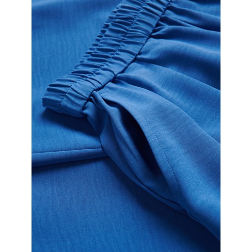 Reserved - Luźne spodnie z zakładkami - niebieski Reserved S Reserved