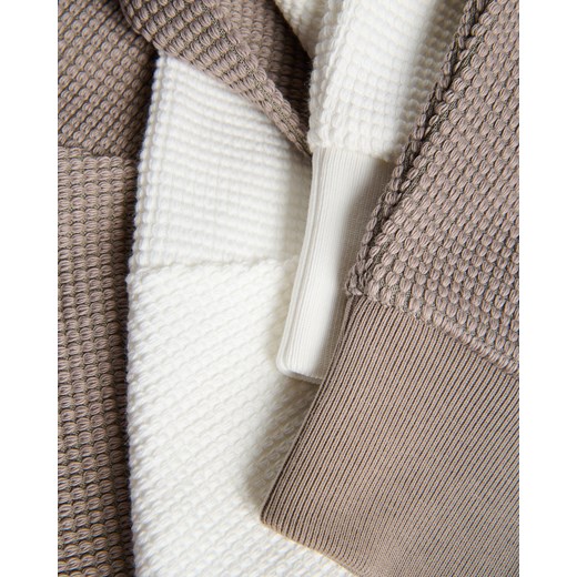 Reserved - Bluza ze strukturalnej dzianiny - brązowy Reserved S Reserved