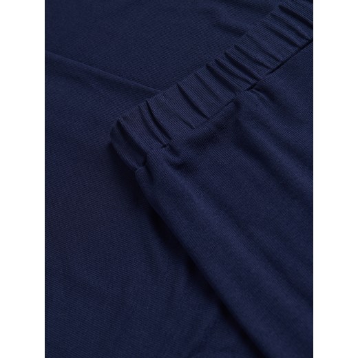 Reserved - Luźne spodnie z wiskozą - granatowy Reserved L Reserved