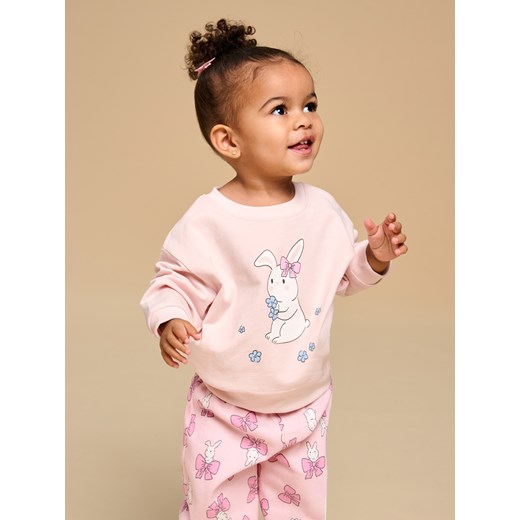 Sinsay - Bluza z nadrukiem - różowy Sinsay 68 Sinsay