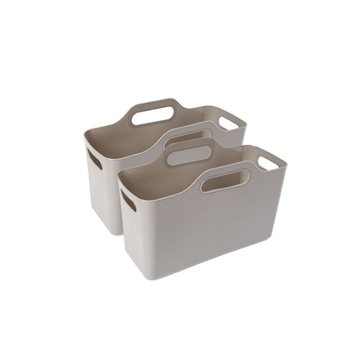 Sinsay - Kosz do przechowywania 2 pack - szary ze sklepu Sinsay w kategorii Kosze i koszyki - zdjęcie 178637125