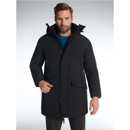 Sinsay - Kurtka puffer z kapturem - czarny Sinsay L promocja Sinsay