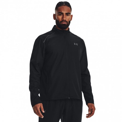 Męska kurtka do biegania Under Armour UA Launch Jacket - czarna ze sklepu Sportstylestory.com w kategorii Kurtki męskie - zdjęcie 178639089