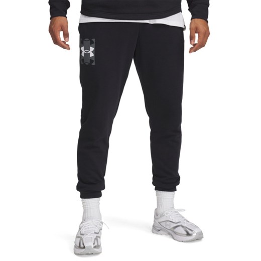 Męskie spodnie dresowe Under Armour UA Rival Terry Logo Jogger - czarne Under Armour XL Sportstylestory.com