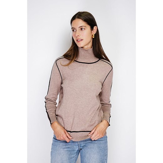 William de Faye Golf w kolorze szarobrązowym ze sklepu Limango Polska w kategorii Swetry damskie - zdjęcie 178639429