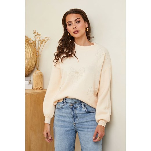 Soft Cashmere Sweter w kolorze beżowym ze sklepu Limango Polska w kategorii Swetry damskie - zdjęcie 178639506