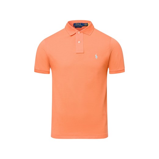 Polo Ralph Lauren Męska koszulka polo Mężczyźni Bawełna pomarańczowy jednolity ze sklepu vangraaf w kategorii T-shirty męskie - zdjęcie 178641456