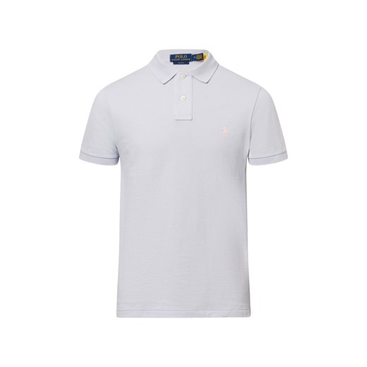Polo Ralph Lauren Męska koszulka polo Mężczyźni Bawełna jasnoniebieski jednolity ze sklepu vangraaf w kategorii T-shirty męskie - zdjęcie 178641457