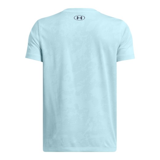Chłopięca koszulka treningowa Under Armour UA Tech Vent Jacquard Short Sleeve - niebieska ze sklepu Sportstylestory.com w kategorii T-shirty chłopięce - zdjęcie 178643098