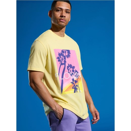 Sinsay - Koszulka - żółty ze sklepu Sinsay w kategorii T-shirty męskie - zdjęcie 178643838