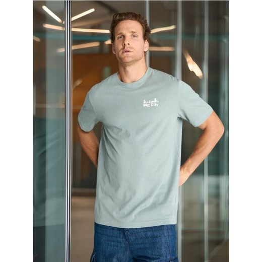 Sinsay - Koszulka - zielony ze sklepu Sinsay w kategorii T-shirty męskie - zdjęcie 178643878