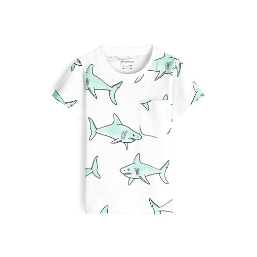 GATE Bawełniana koszulka z nadrukiem 4Y ze sklepu gateshop w kategorii T-shirty chłopięce - zdjęcie 178643947