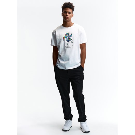 T-shirt męski Gate z bawełny