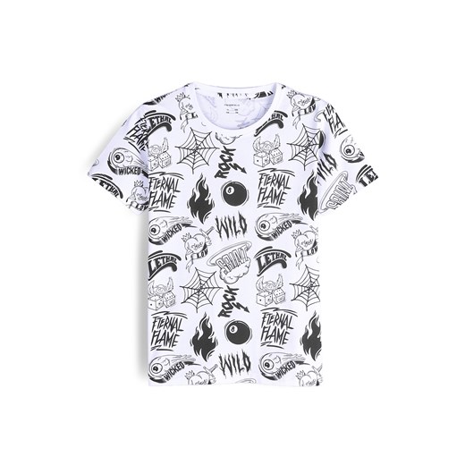 GATE Bawełniana koszulka z nadrukiem 8Y ze sklepu gateshop w kategorii T-shirty chłopięce - zdjęcie 178644258