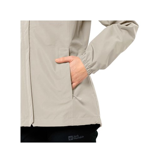 Jack Wolfskin Kurtka przeciwdeszczowa &quot;Stormy Point&quot; w kolorze beżowym Jack Wolfskin L Limango Polska promocyjna cena
