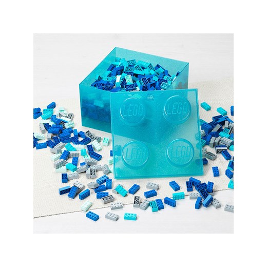 LEGO Pojemnik "Brick 4" w kolorze błękitnym - 25 x 18 x 25 cm Lego onesize promocja Limango Polska