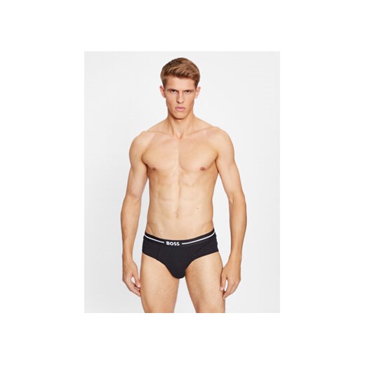 Boss Komplet 3 par slipów Bold Hipster Briefs 50510679 Czarny XL MODIVO