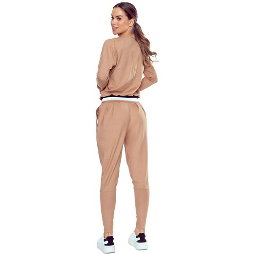Dresowe spodnie damskie beżowe Fara, Kolor beżowy, Rozmiar S, Eldar ze sklepu Intymna w kategorii Spodnie damskie - zdjęcie 178649088