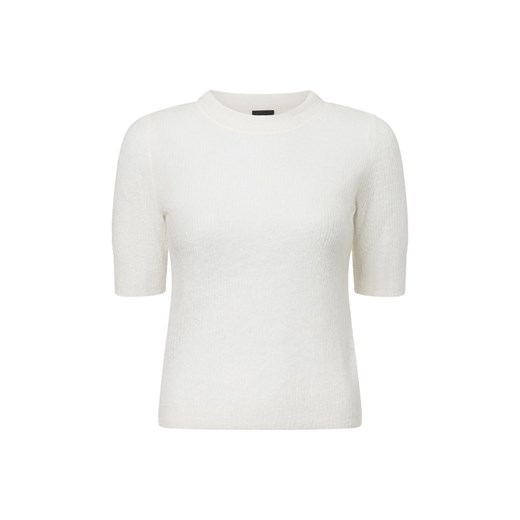 BOSS Damski sweter z dzianiny - Fusionana Kobiety Wełna écru jednolity ze sklepu vangraaf w kategorii Swetry damskie - zdjęcie 178651396